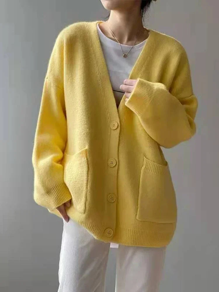 Cardigan décontracté de style paresseux pour femmes