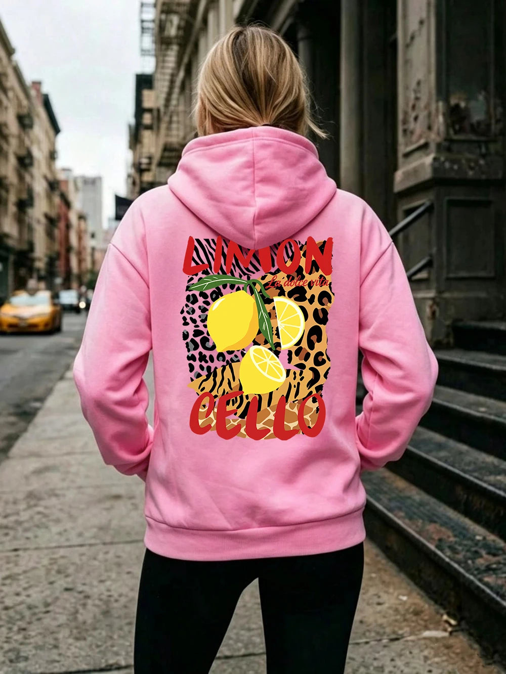Sweat-shirts à capuche imprimés Limon Cello pour femmes