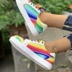 Chaussures en toile style coréen pour femmes