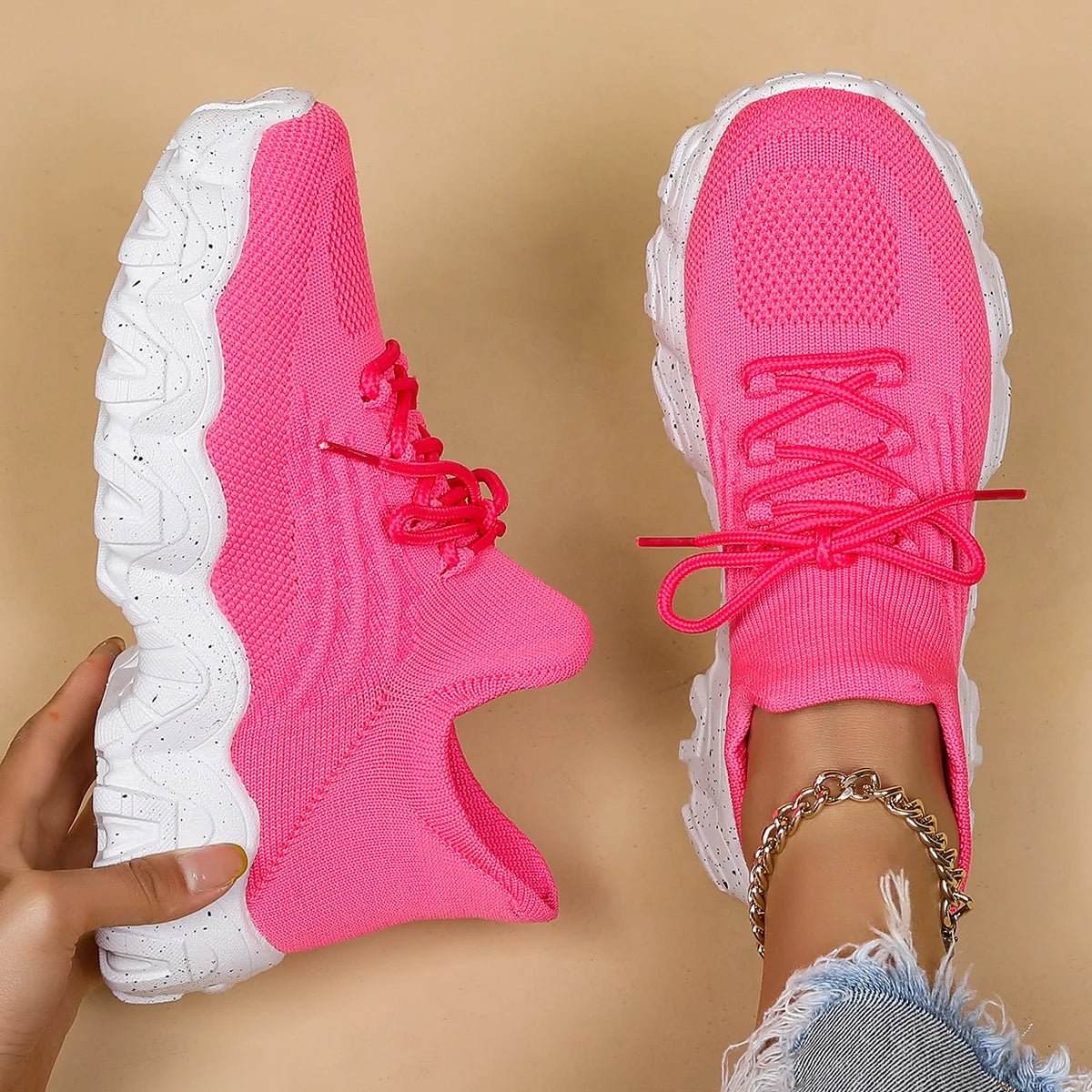 Baskets confortables à semelle souple pour femmes