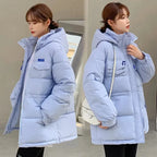 Manteau d'hiver à capuche pour femmes