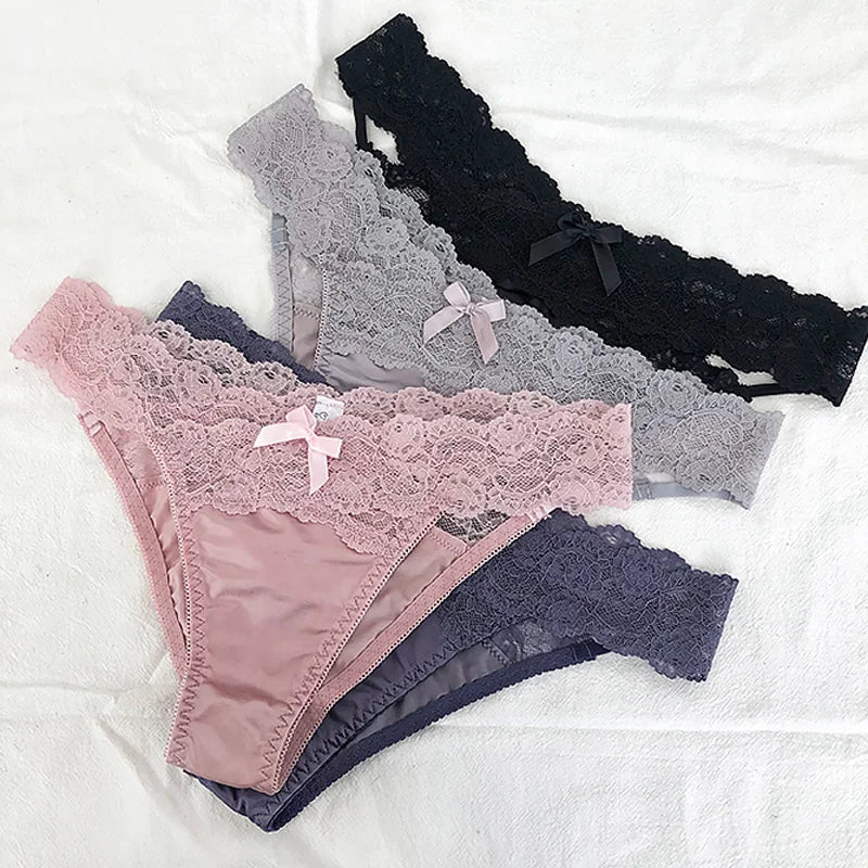 Culottes taille basse en dentelle pour femmes