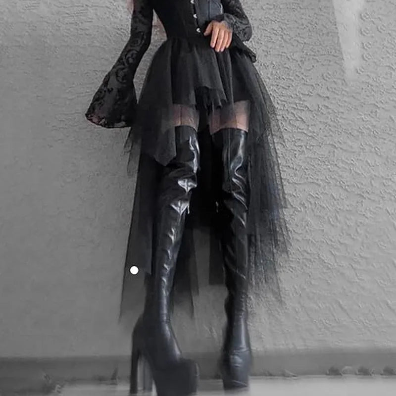 Jupes décontractées Punk Sexy pour femmes
