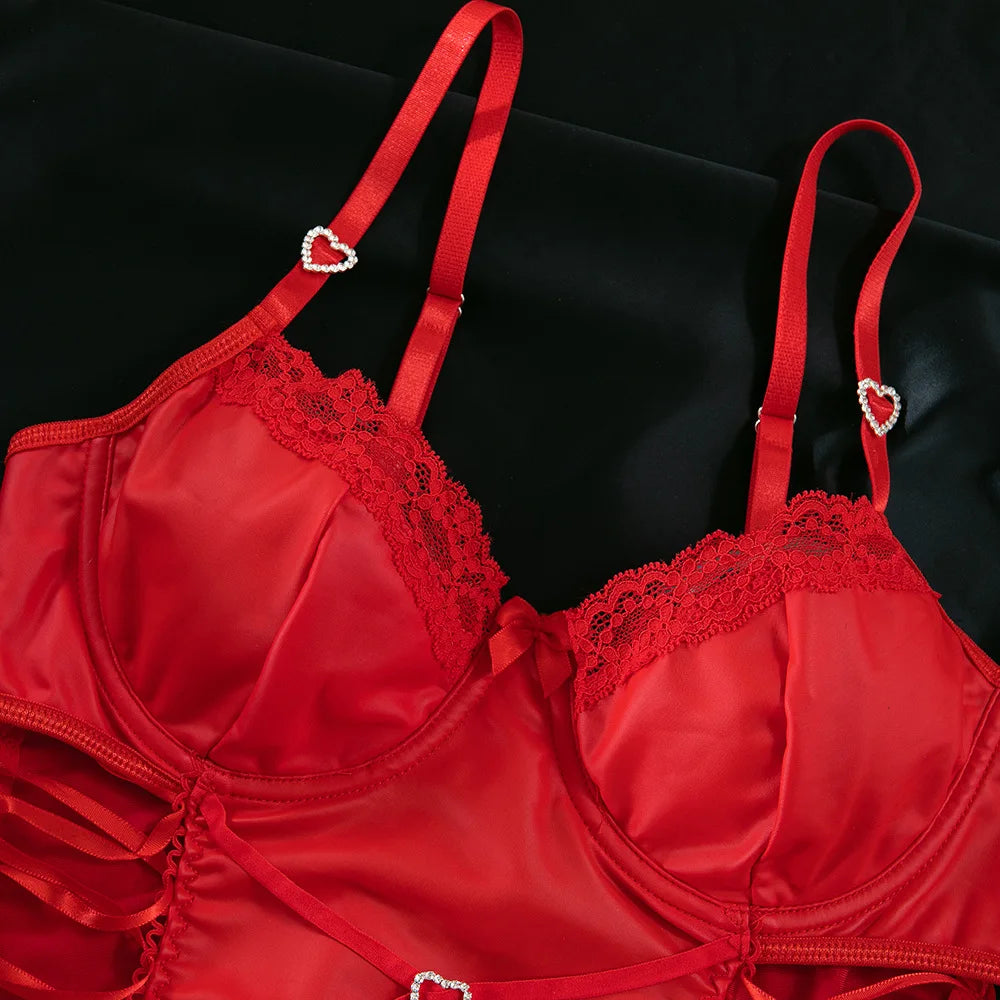 Body moulant en cuir en PU pour femmes