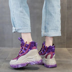 Baskets à semelle compensée Air Mesh pour femmes