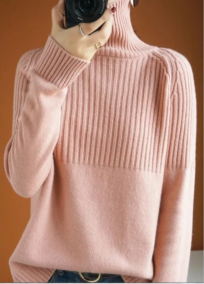 Pull Ample Femme – Maille et Col Roulé