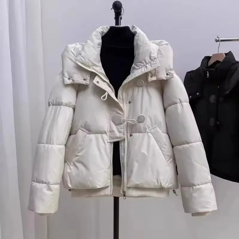 Doudoune courte en coton pour femmes