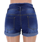 Shorts taille haute pour femmes