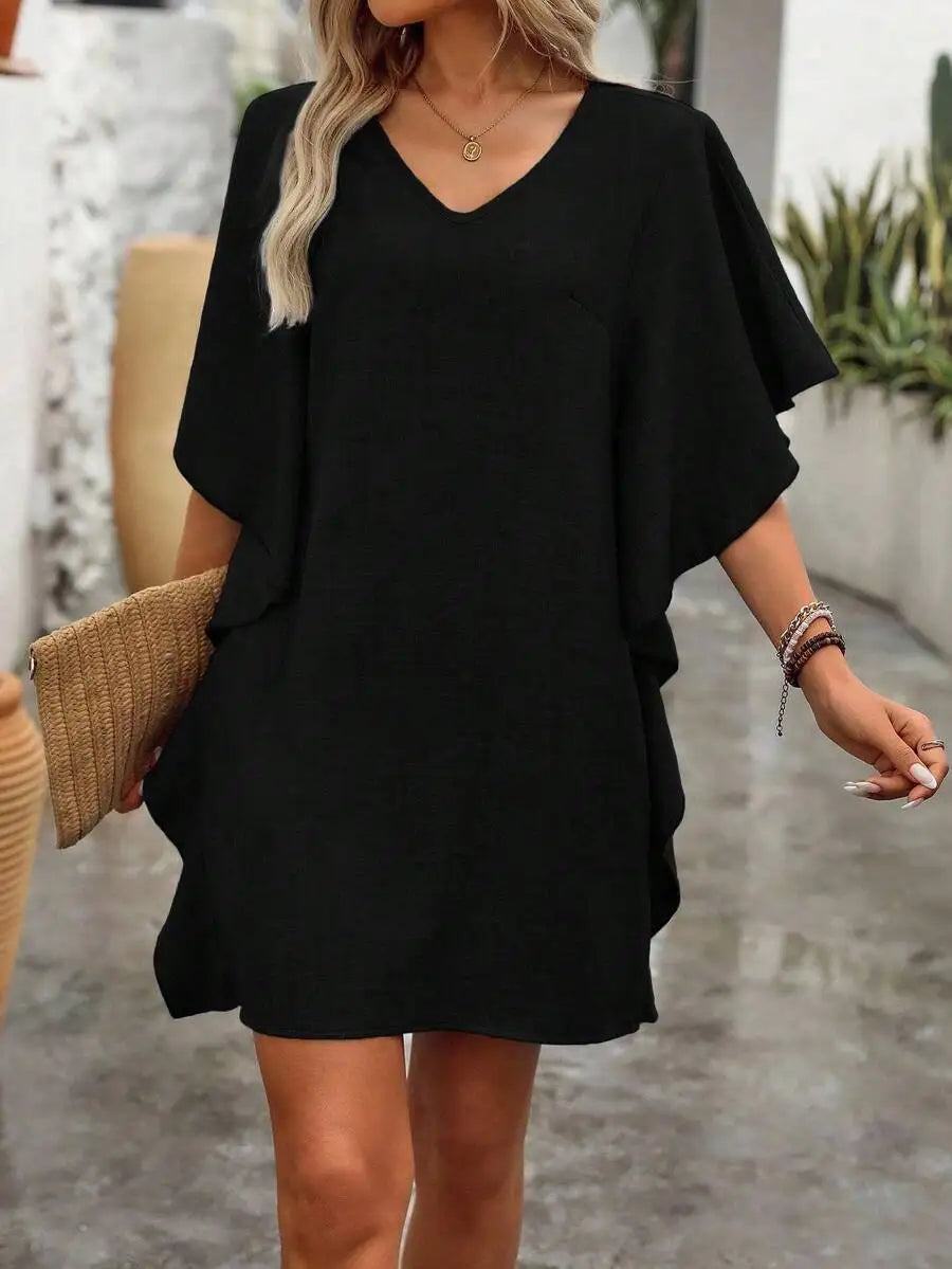 Robe courte ample et décontractée pour femmes