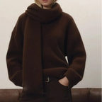 Pull tricoté à col en v pour femmes