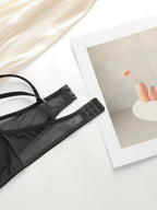 Ensemble de lingerie sexy en dentelle brodée pour femmes