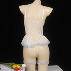 Body blanche en dentelle pour femmes