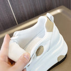 Baskets plate-forme en cuir pour femmes