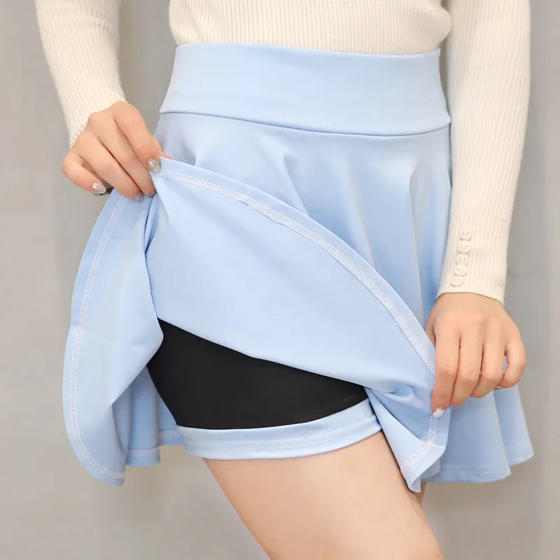 Jupe short plissée pour femmes