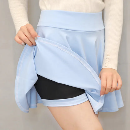 Jupe-short plissée évasée