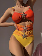 Maillot de bain une pièce vintage pour femmes
