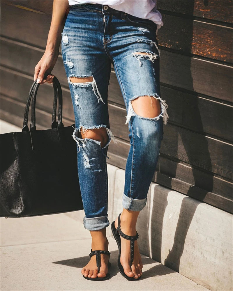 Jean Crayon Femme – Taille Haute