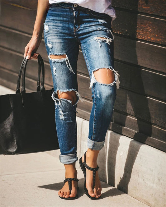 Jean Crayon Femme – Taille Haute