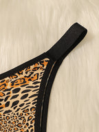 String sexy imprimé léopard pour femmes