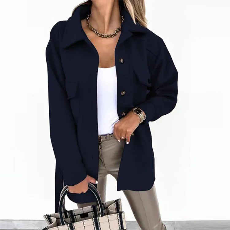 Veste en laine à manches longues pour femmes