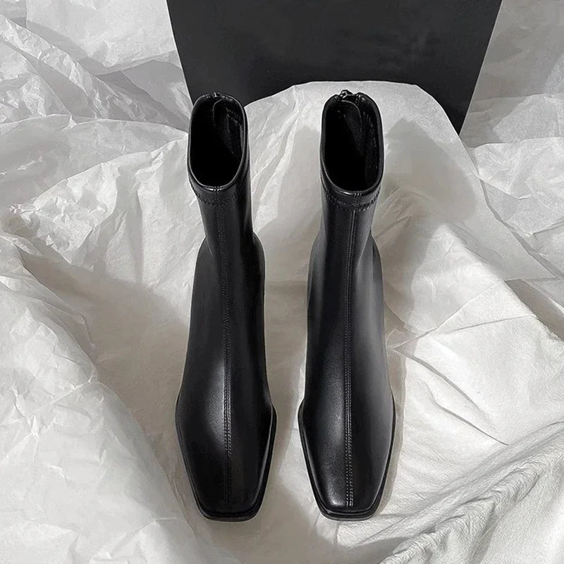 Bottines vintage chaudes en coton pour femmes