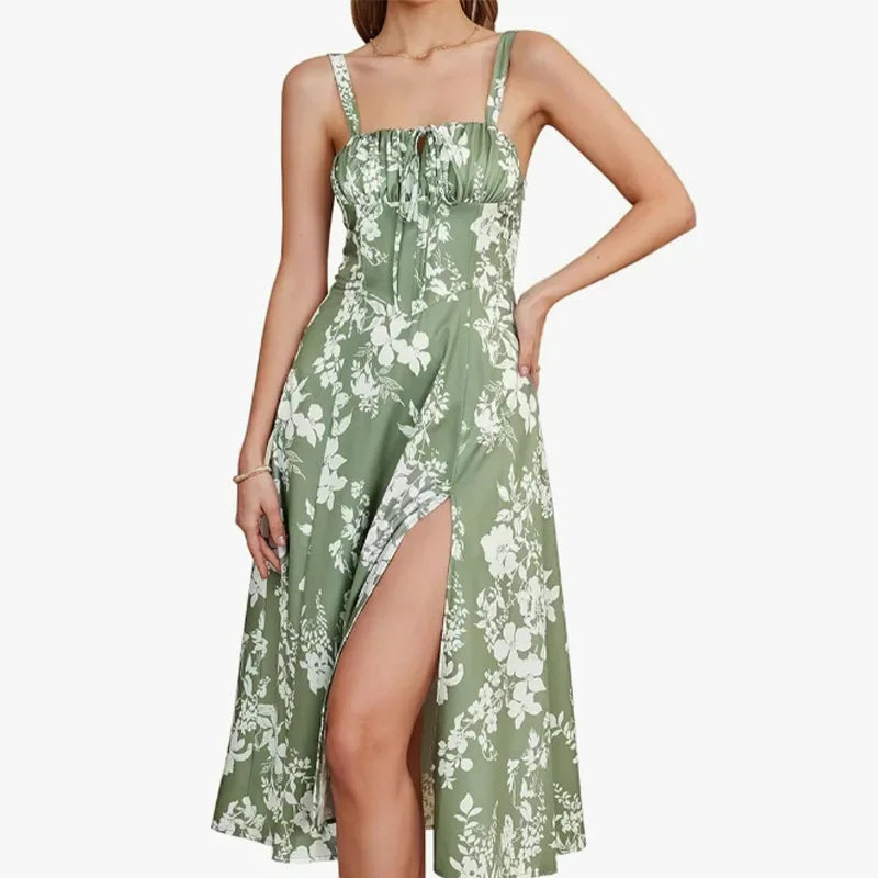 Robe longue sans manches pour femmes