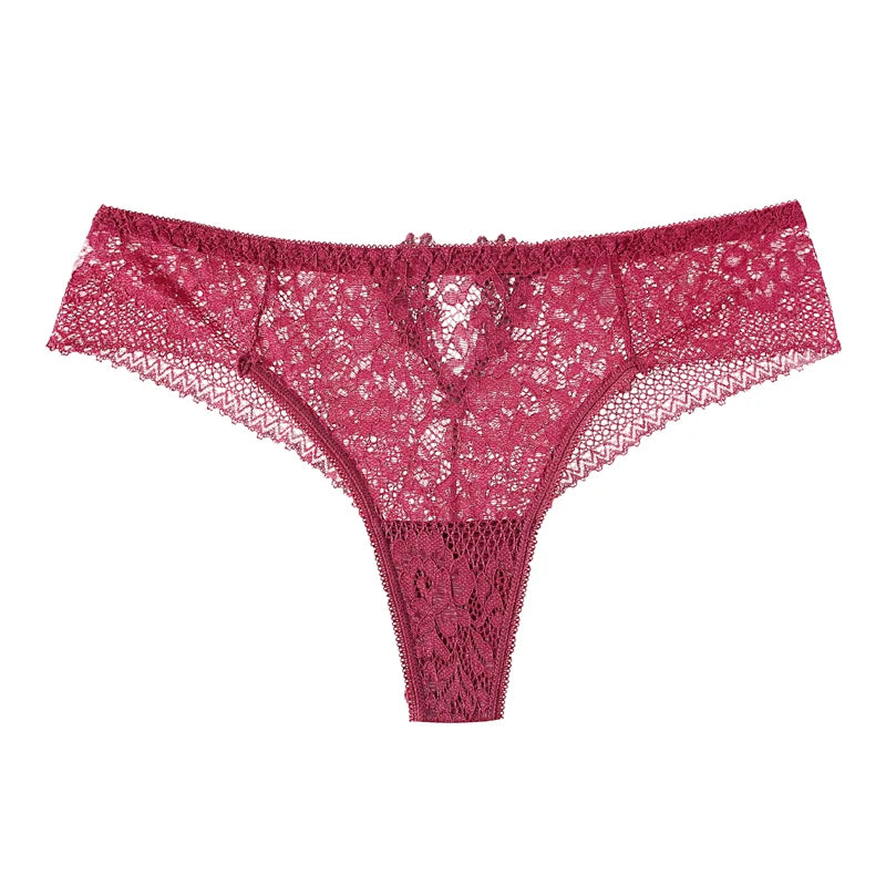 String taille basse en dentelle pour femmes