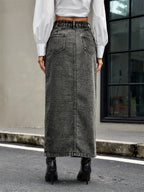 Jupes longues en jean pour femmes