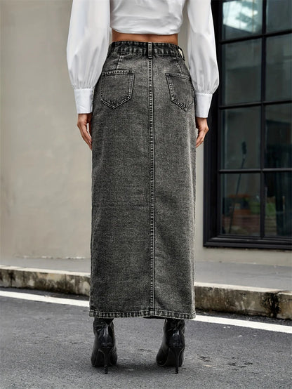 Jupe Longue en Jean Femme – Style Intemporel