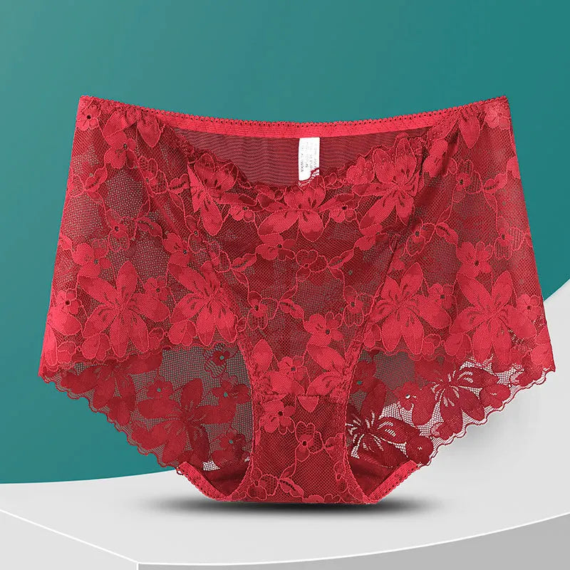 Culotte en dentelle florale pour femmes