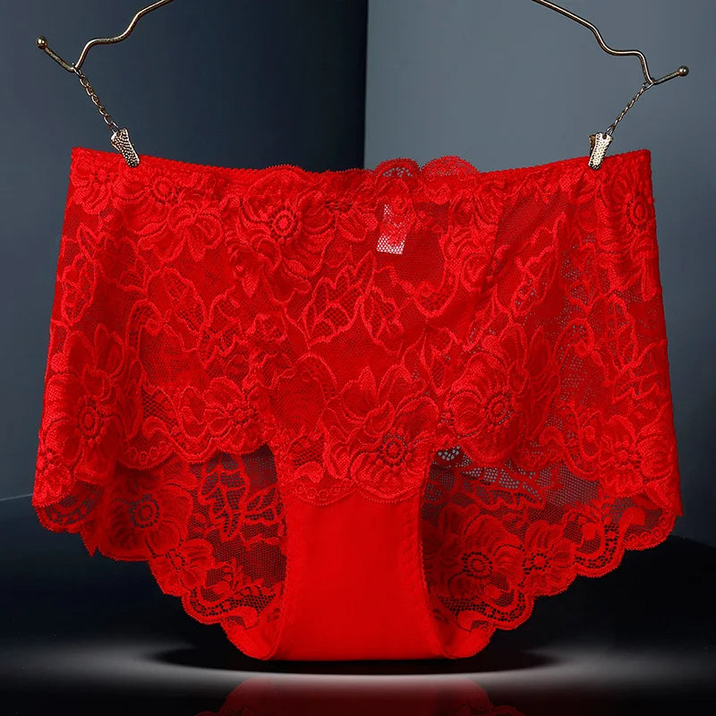 Culotte sexy en dentelle effet push-up, sans coutures  pour femmes