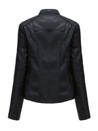 Veste en cuir Slim pour femmes