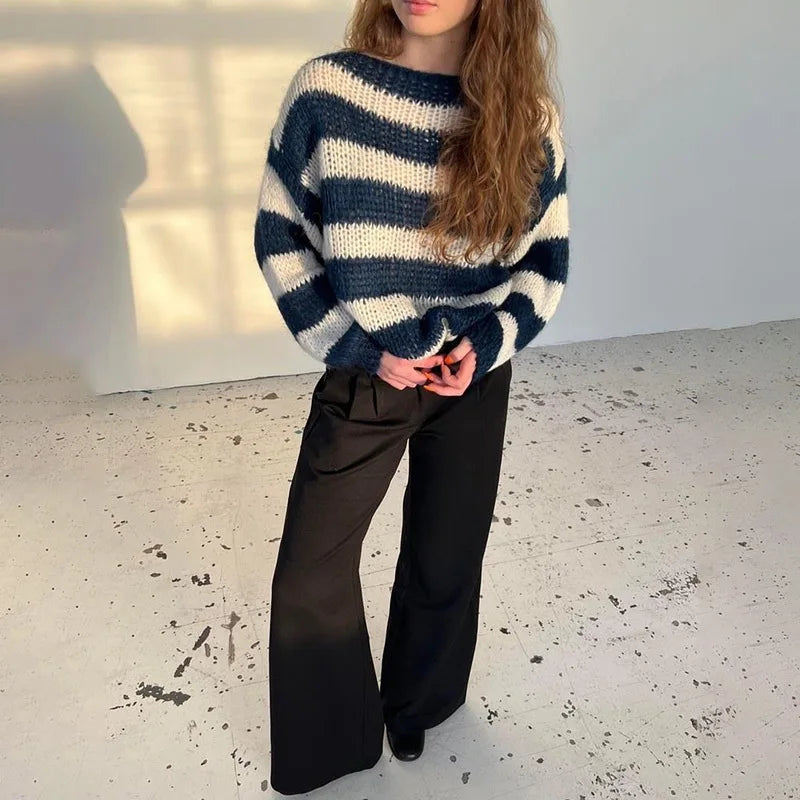 Pull à col rond pour femmes