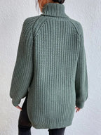 Pull col roulé à manches longues pour femmes