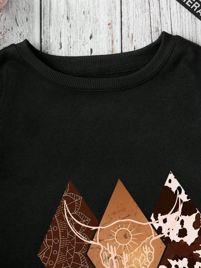 Sweat à Capuche Femme – Inspiration Western