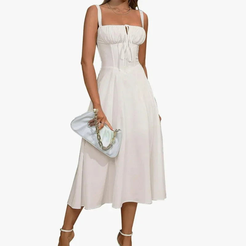 Robe longue sans manches pour femmes