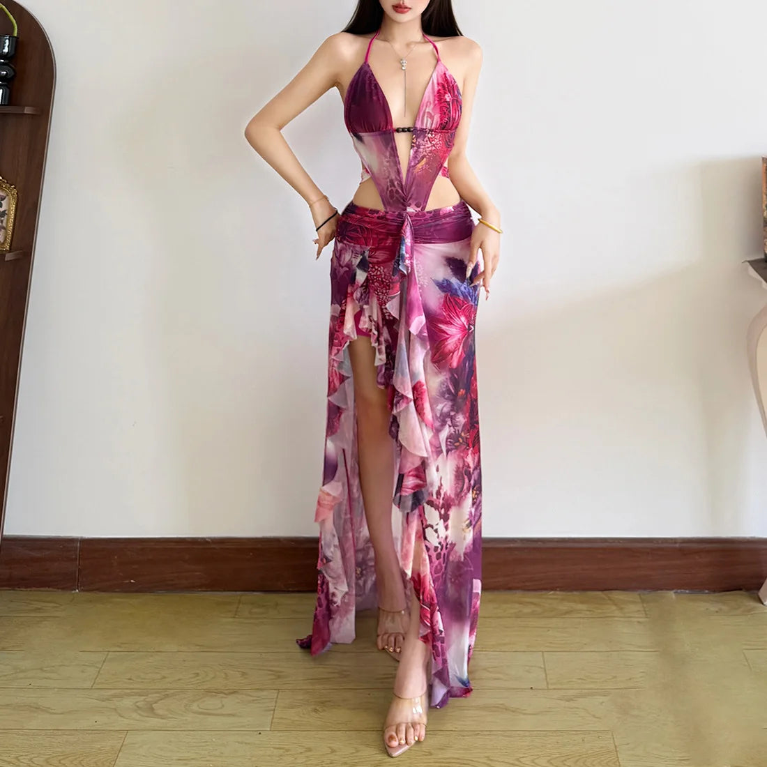 Robe longue de plage pour femmes