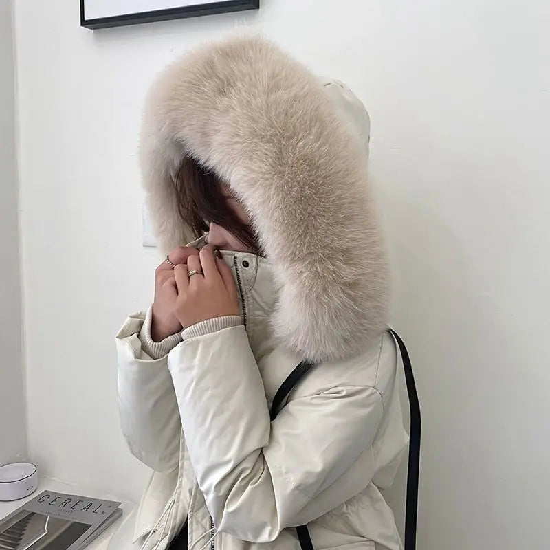 Parka Femme – Doublure Effet Fourrure et Coton Matelassé
