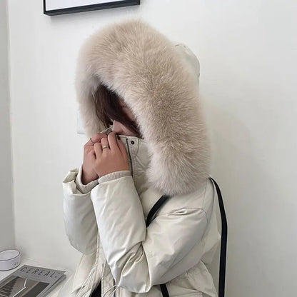 Parka Femme – Doublure Effet Fourrure et Coton Matelassé