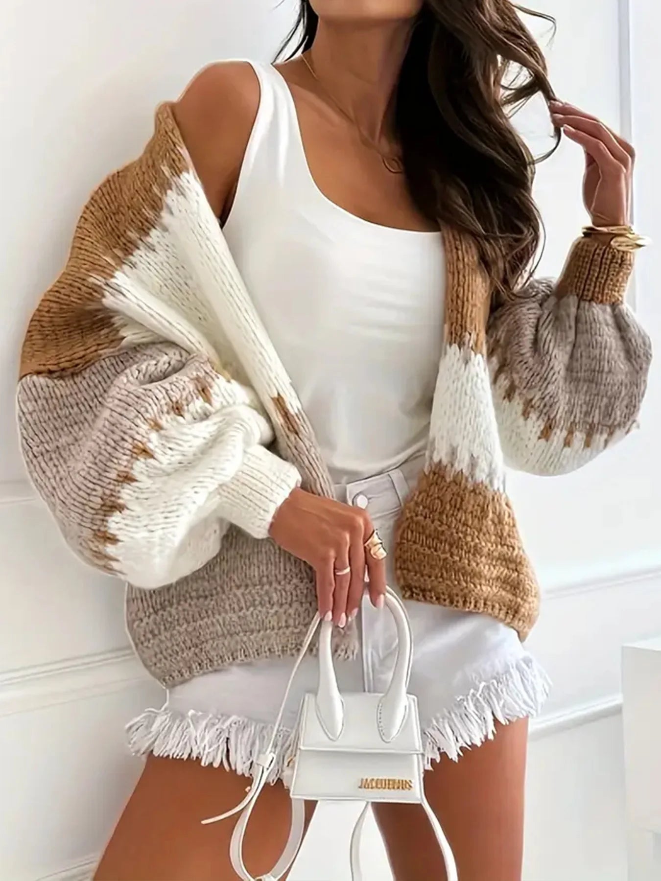 Cardigan à coupe ample et décontractée pour femmes