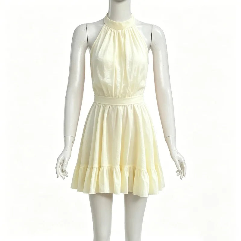 Robe mini sans manches pour femmes