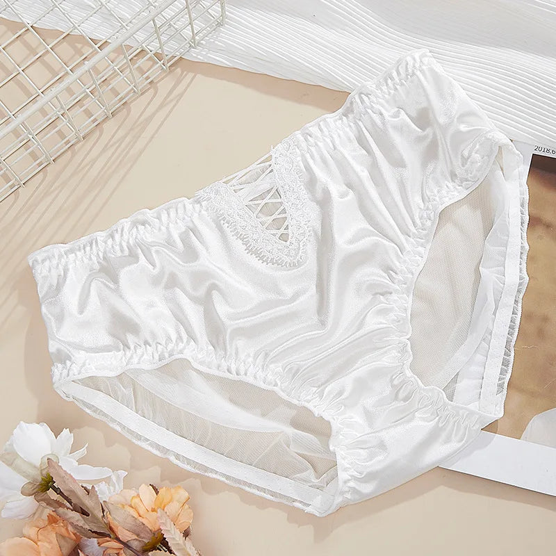 Culotte en maille de dentelle creuse sexy pour femmes