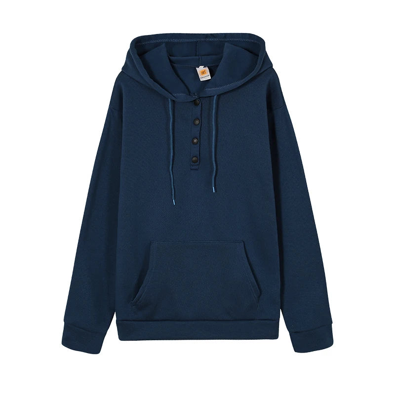 Sweat à capuche ample et décontracté à manches longues pour femmes