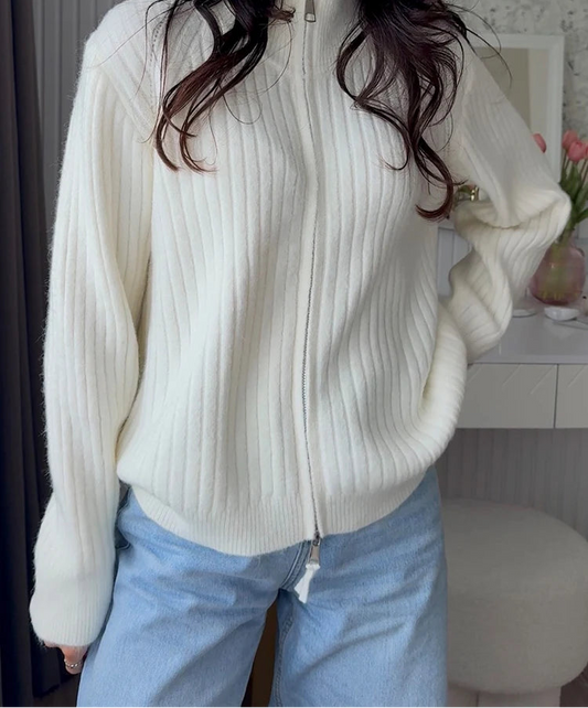 Cardigan Femme – Fermeture Zippée