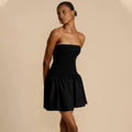 Robe moulante plissée Slim pour femmes