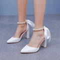 Sandales pointues en cuir pour femmes