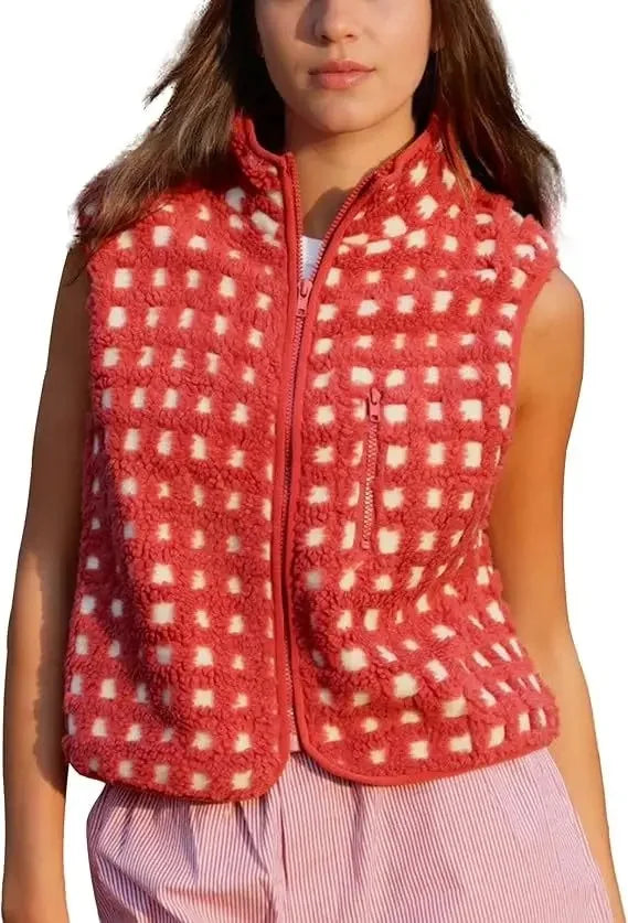 Gilet à fermeture éclair pour femmes