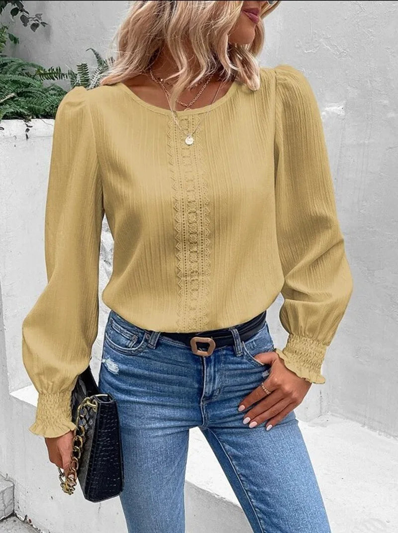 Chemise à manches longues pour femmes