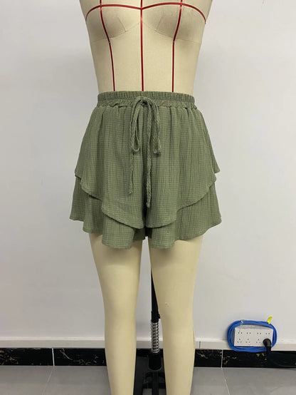 Short Baggy Uni Femme – Coupe Décontractée