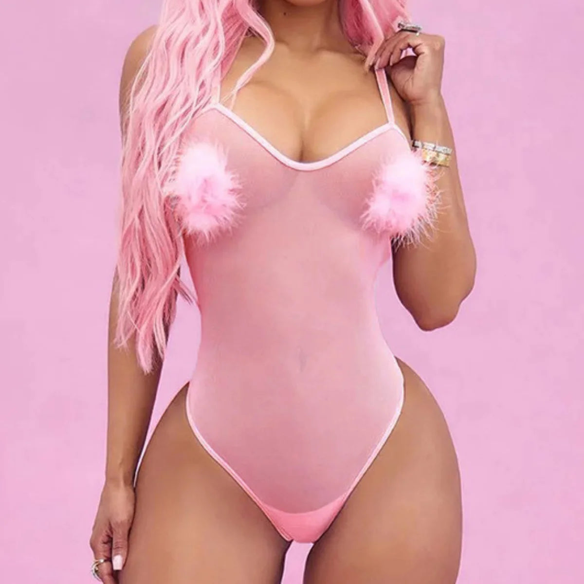 Body transparent pour femmes